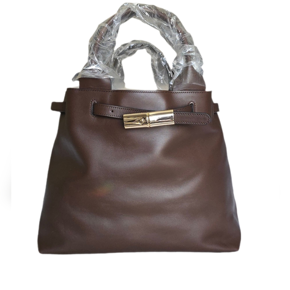 Longchamp Le Smart L Handbag Mocha  Leather - Picture 4 of 12